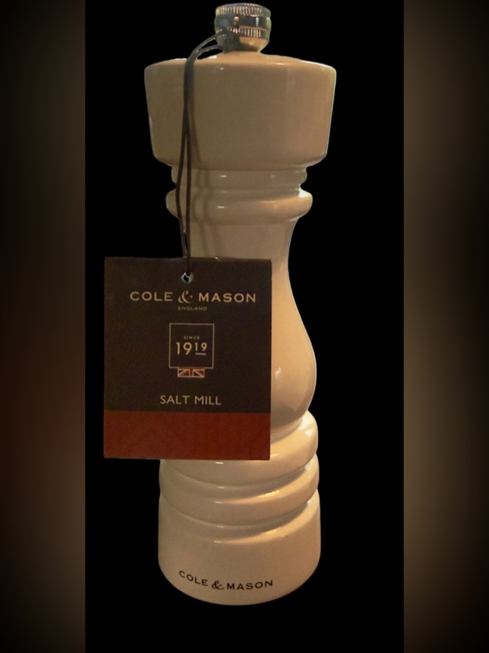 Cole and Mason London Classic Beech Wood 7" Salt Mill